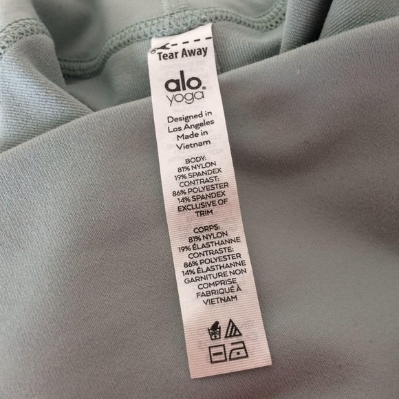 NWT Alo Yoga Moto High Waist Leggings Laurel Blue - Picture 11 of 11